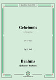 Brahms-Geheimnis,Op.71 No.3