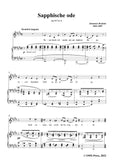 Brahms-Sapphische ode,Op.94 No.4
