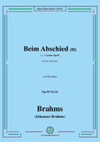 Brahms-Beim Abschied Ⅱ,Op.95 No.3b