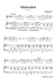 Brahms-Madchenlied,Op.95 No.6
