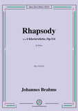 Brahms-Rhapsody,from 4 Klavierstucke,Op.119 No.4,in E flat Major,for Piano