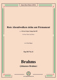 Brahms-Rote Abendwolken ziehn am Firmament,Op.103 No.11