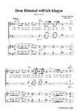 Brahms-Dem Himmel will ich klagen,WoO 33 No.44