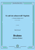 Brahms-Es sass ein schneeweiss Vogelein,WoO 33 No.45
