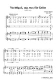 Brahms-Nachtigall,sag,was fur Gruss,WoO 33 No.48