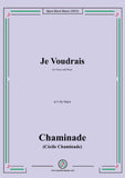 Chaminade-Je voudrais