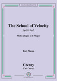 Czerny-The School of Velocity,Op.299 No.7,Molto allegro in C Major,for Piano