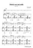 A. Dvořák-Dobrú noc,má milá,Op.73 No.1