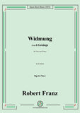 R. Franz-Widmung,Op.14 No.1