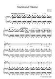 Schubert-Nacht und Träume,for Voice and Piano