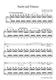 Schubert-Nacht und Träume,for Cello and Piano