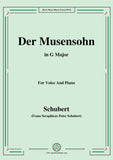 Schubert-Der Musensohn,for Voice and Piano