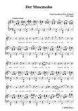 Schubert-Der Musensohn,for Voice and Piano