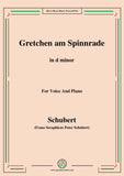 Schubert-Gretchen am Spinnrade,for Voice and Piano