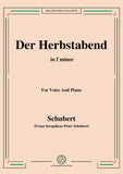 Schubert-Der Herbstabend