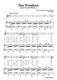 Schubert-Das Wandern
