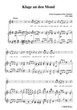 Schubert-Klage an den Mond
