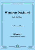 Schubert-Wandrers Nachtlied