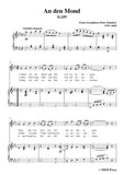 Schubert-An den Mond,D.259