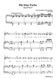 Schubert-Die böse Farbe,from 'Die Schöne Müllerin',Op.25 No.17