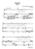Schubert-Epistel(Herrn Joseph Spaun)