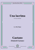 Donizetti-Una lacrima