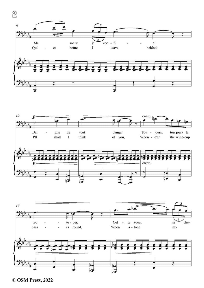 Gounod Avant de quitter ces lieux(Invocation),in D flat Major Open