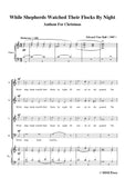 Hall-While Shepherds Watched Their Flocks by night,For Mixed chorus