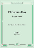 Holst-Christmas Day,for Quatre Chorales