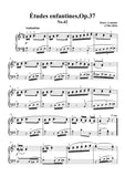 Lemoine-Études enfantines(Etudes) ,Op.37, No.42,for Piano