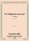 Leoncavallo-No!Pagliaccio non son!,in e flat minor