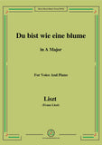 Liszt-Du bist wie eine blume