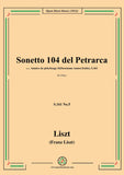 Liszt-Sonetto 104 del Petrarca,S.161 No.5