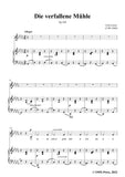 Loewe-Die verfallene Muhle,in D flat Major,Op.109,for Voice and Piano