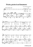 Mazzaferrata-Presto presto io minnamoro,in G Major,for Voice and Piano