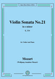 Mozart-Violin Sonata No.21,in e minor