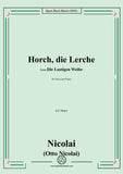 O. Nicolai-Horch,die Lerche,from Die Lustigen Weibe