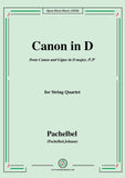 Pachelbel-Canon in D,P.37,No.1,for String Quartet