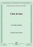 Saint-Saëns-Clair de lune