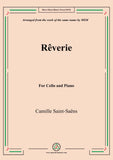 Saint-Saëns-Rêverie,for Cello and Piano