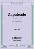 Sarasate-Zapateado(Spanish Dances No.6),Op.23 No.2,for Violin&Pno