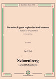 Schoenberg-Da meine Lippen reglos sind und brennen,Op.15 No.4