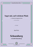 Schoenberg-Saget mir,auf welchem Pfade,Op.15 No.5