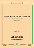 Schoenberg-Jedem Werke bin ich fürder tot,Op.15 No.6