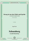 Schoenberg-Streng ist uns das Glück und Spröde,Op.15 No.9