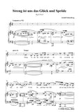 Schoenberg-Streng ist uns das Glück und Spröde,Op.15 No.9