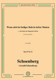 Schoenberg-Wenn sich bei heiliger Ruh in tiefen Matten