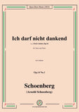 Schoenberg-Ich darf nicht dankend,Op.14 No.1
