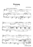 Schoenberg-Warnung,Op.3 No.3