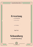 Schoenberg-Erwartung,in E flat Major,Op.2 No.1